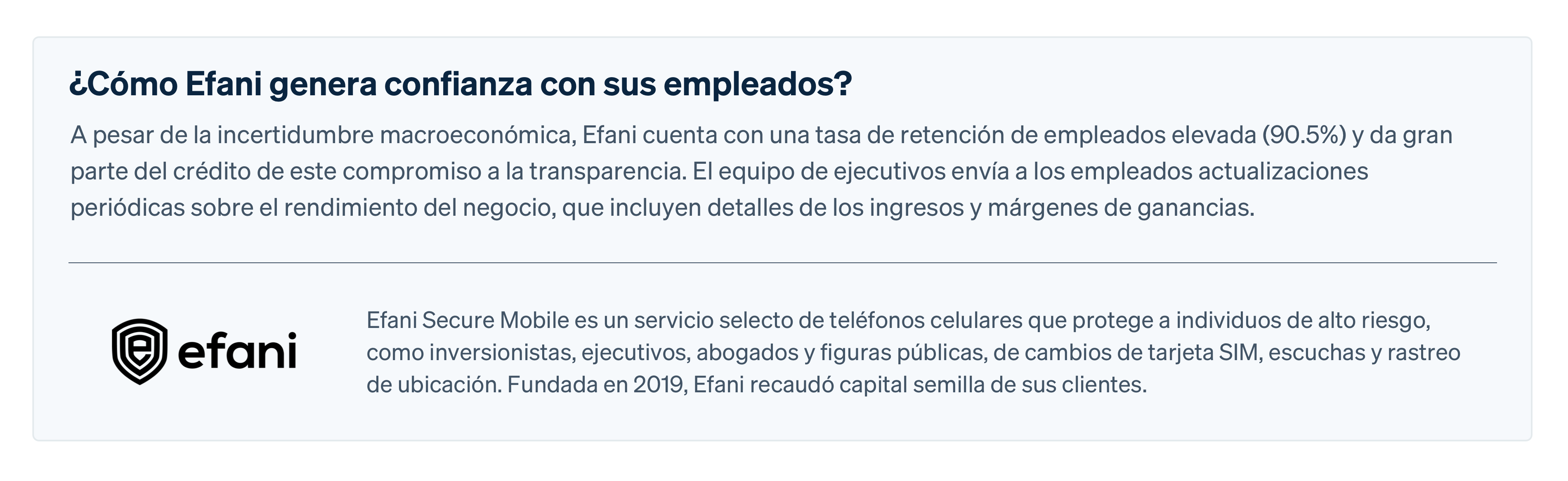 Customer Efani - ES-LATAM