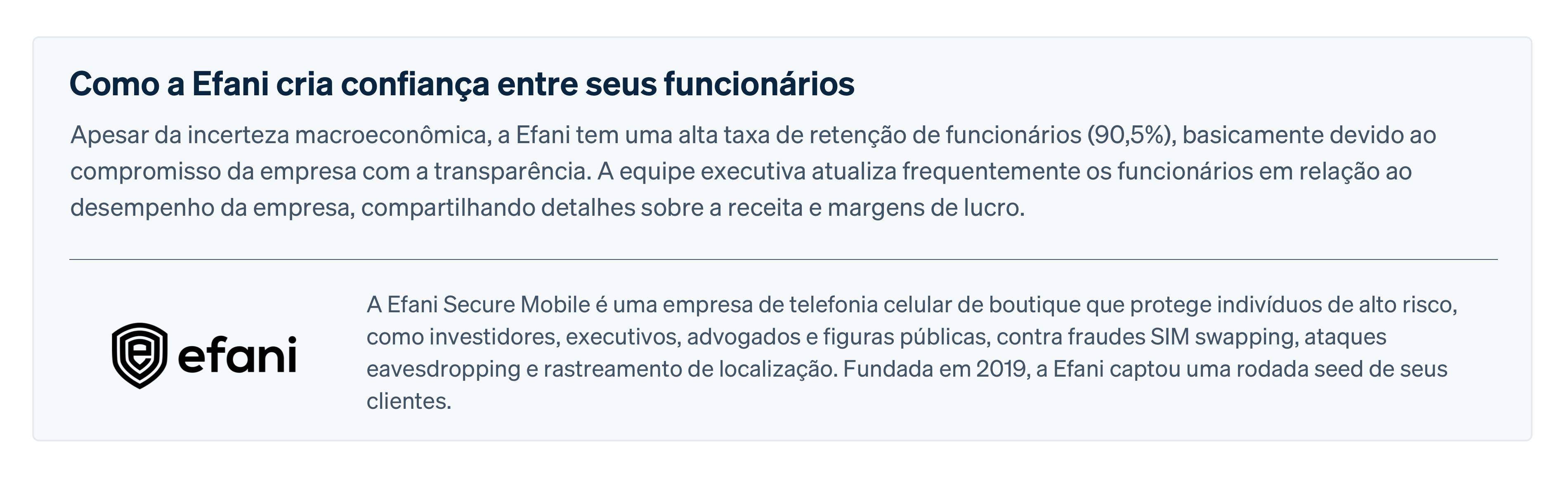 Customer Efani - PT-BR