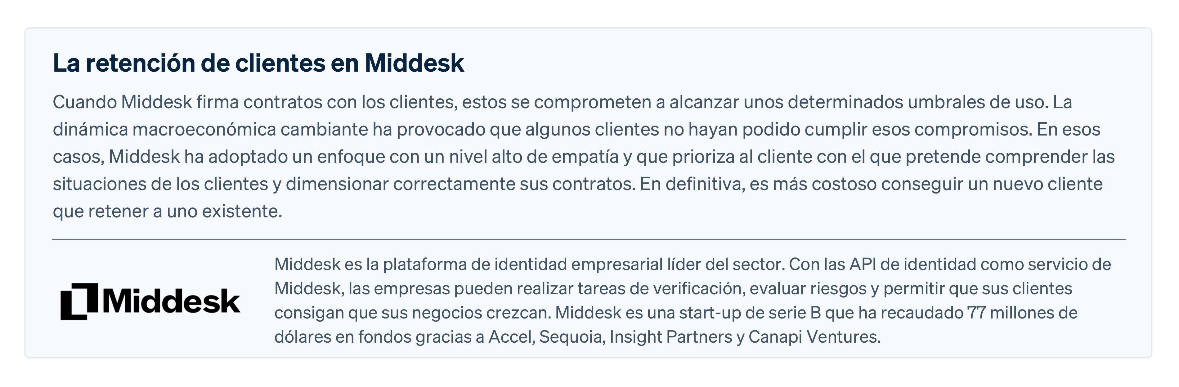 Customer Middesk - ES