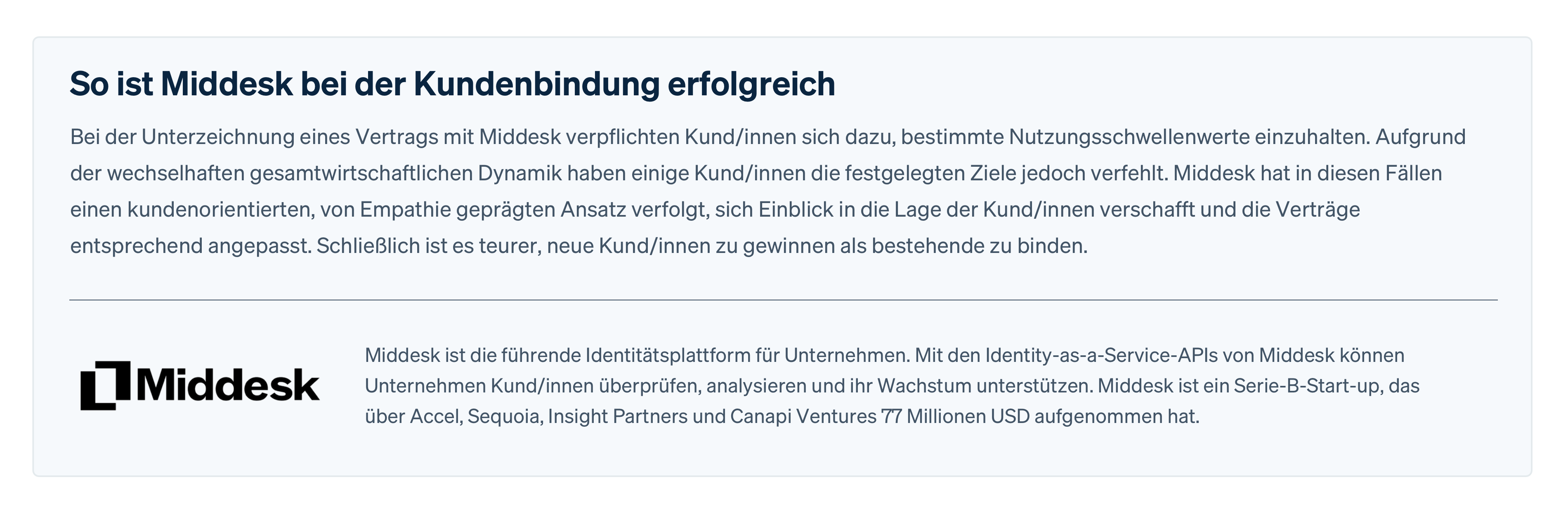 Customer Middesk - DE