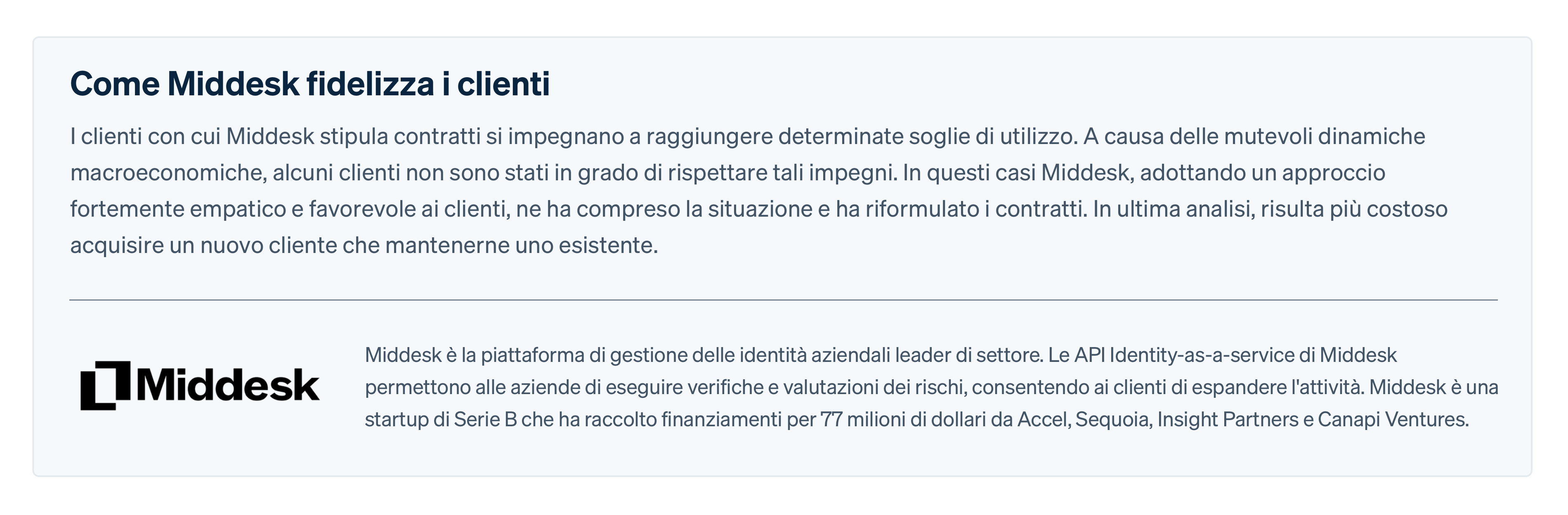 Customer Middesk - IT