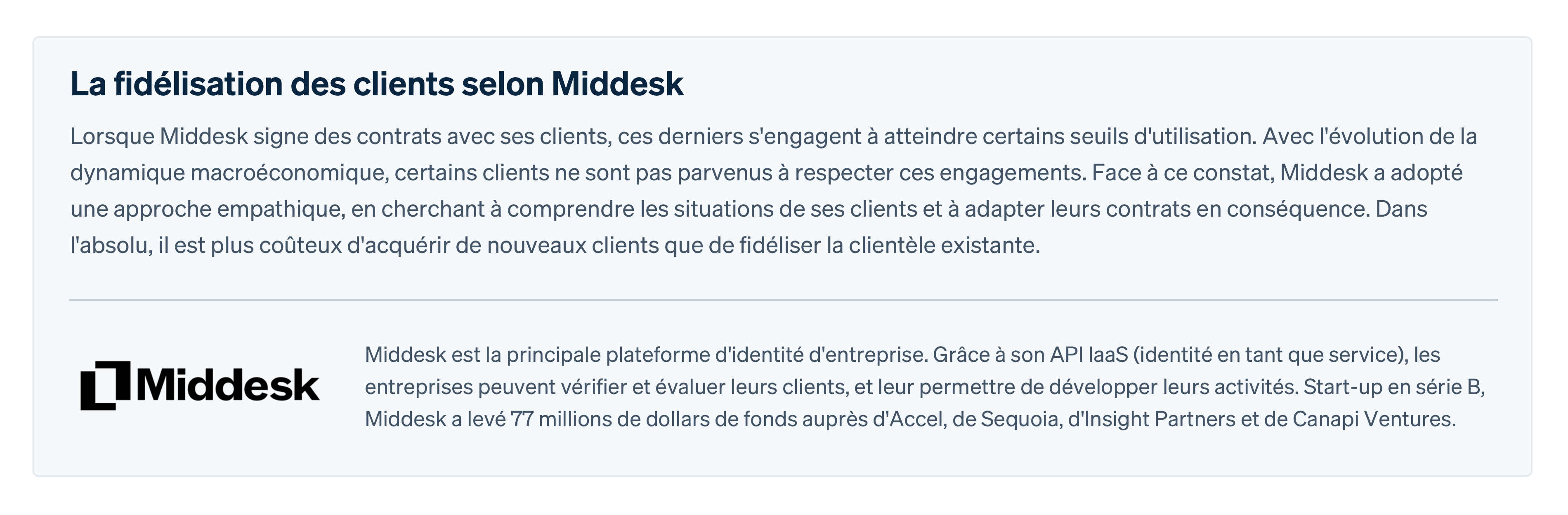 Customer Middesk - FR