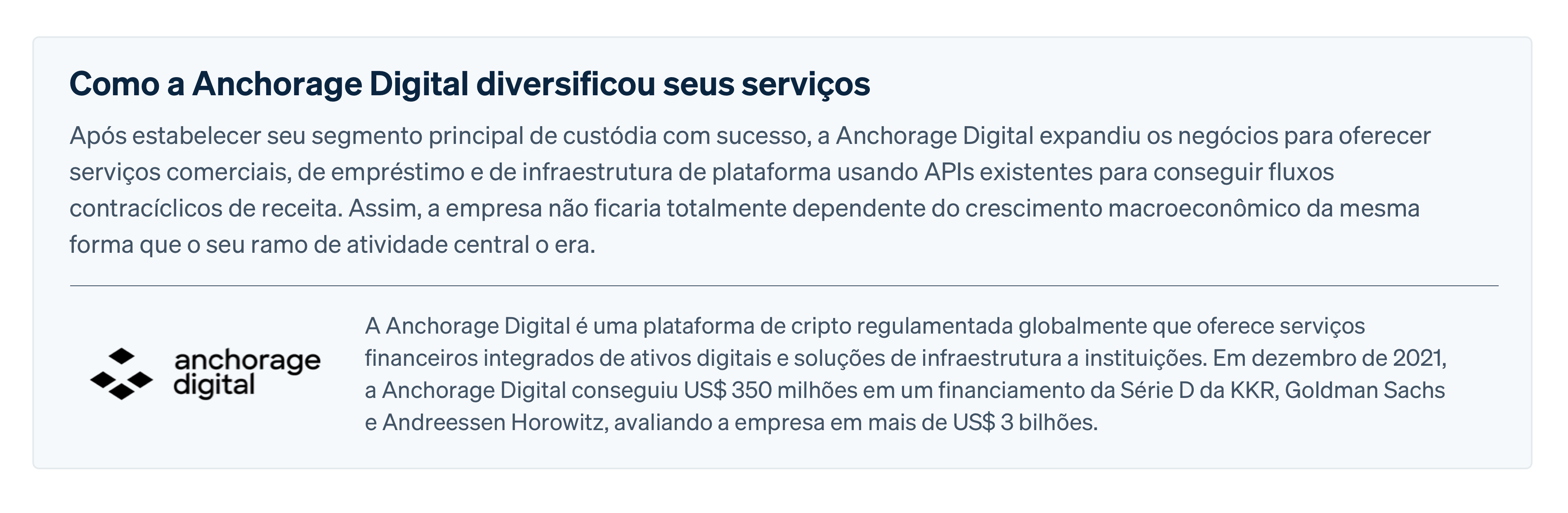 Customer Anchorage Digital - PT-BR