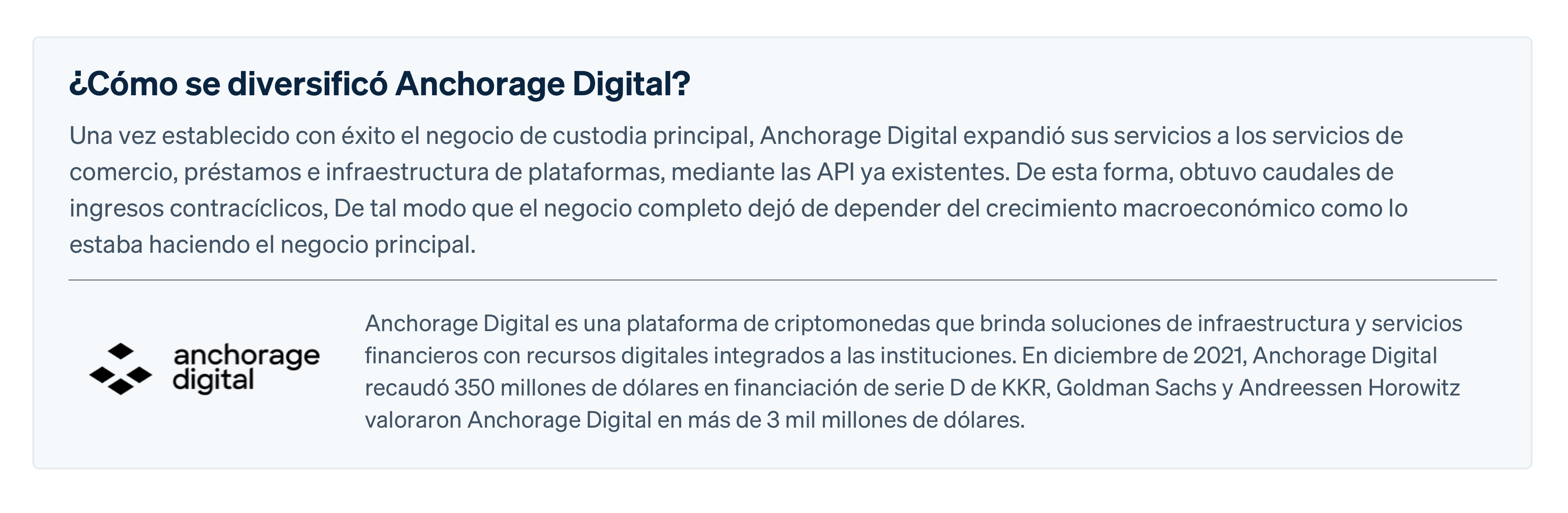Customer Anchorage Digital - ES-LATAM