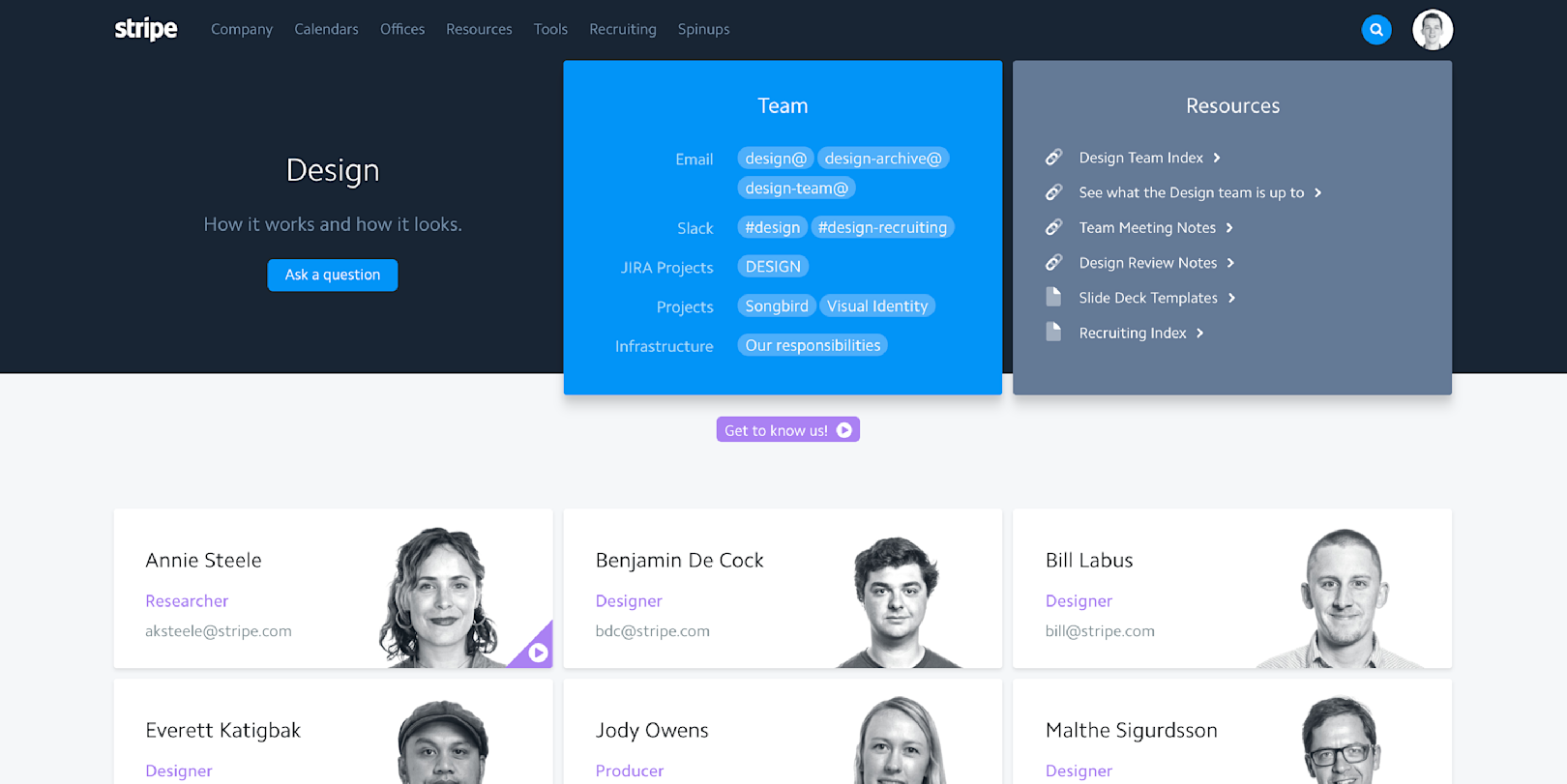Blog > Stripe Home > Images > Team