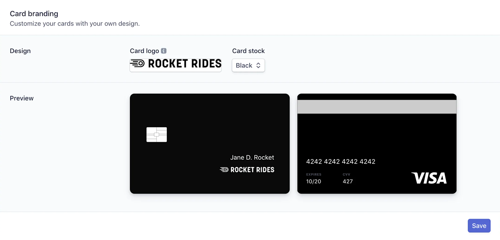 Card branding