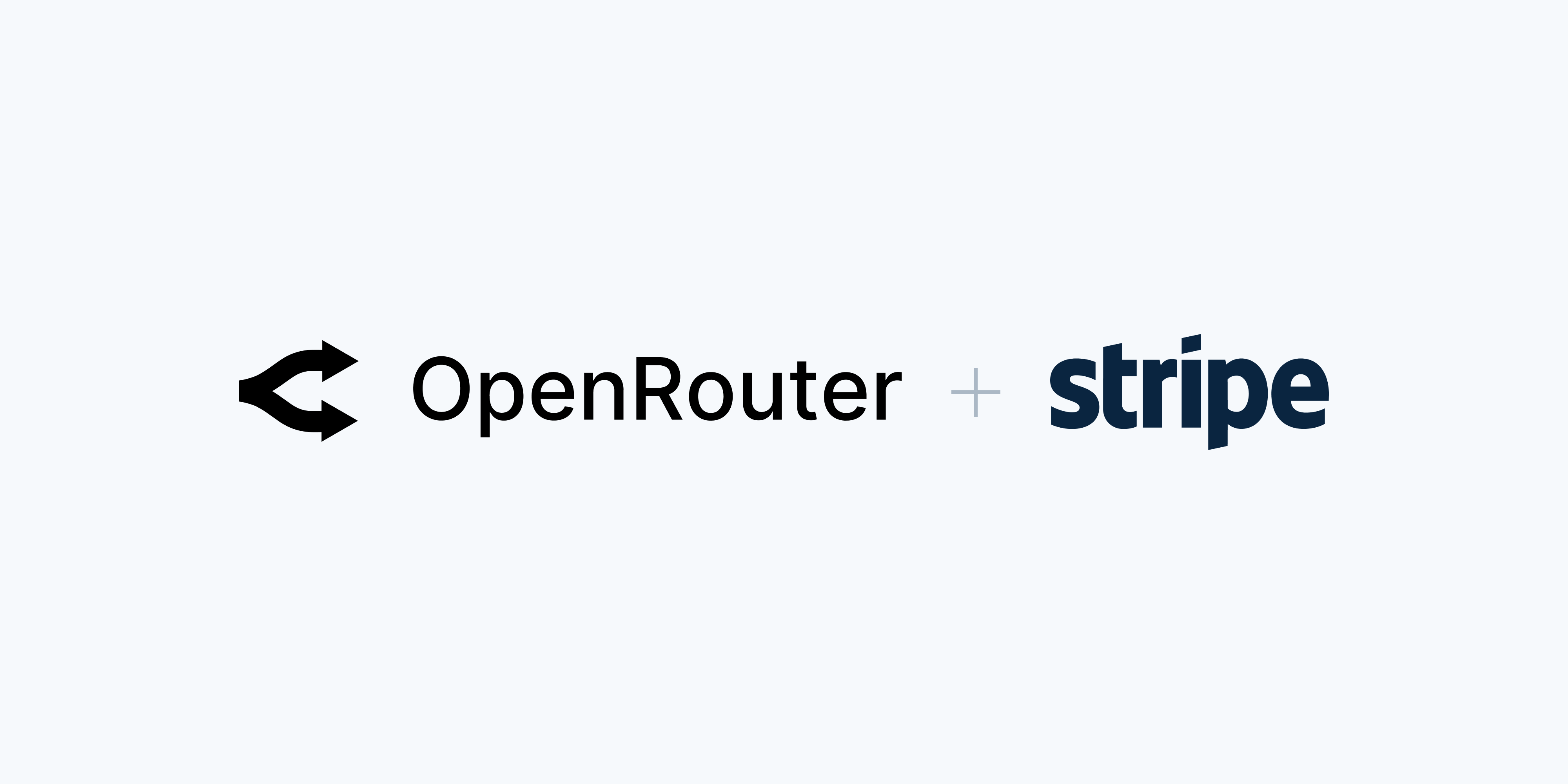 OpenRouter + Stripe logo lockup