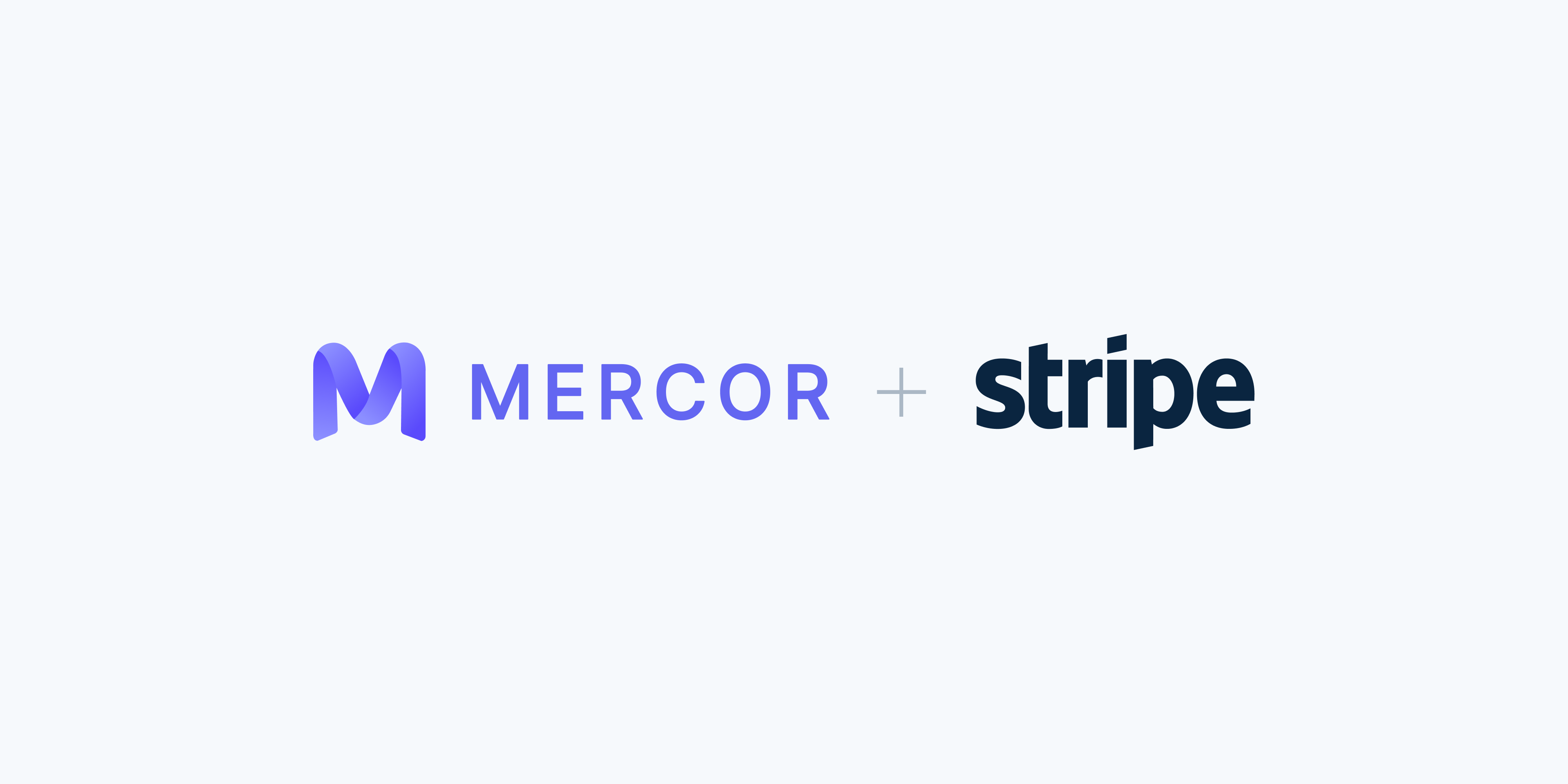 Mercor Stripe Logo Lockup