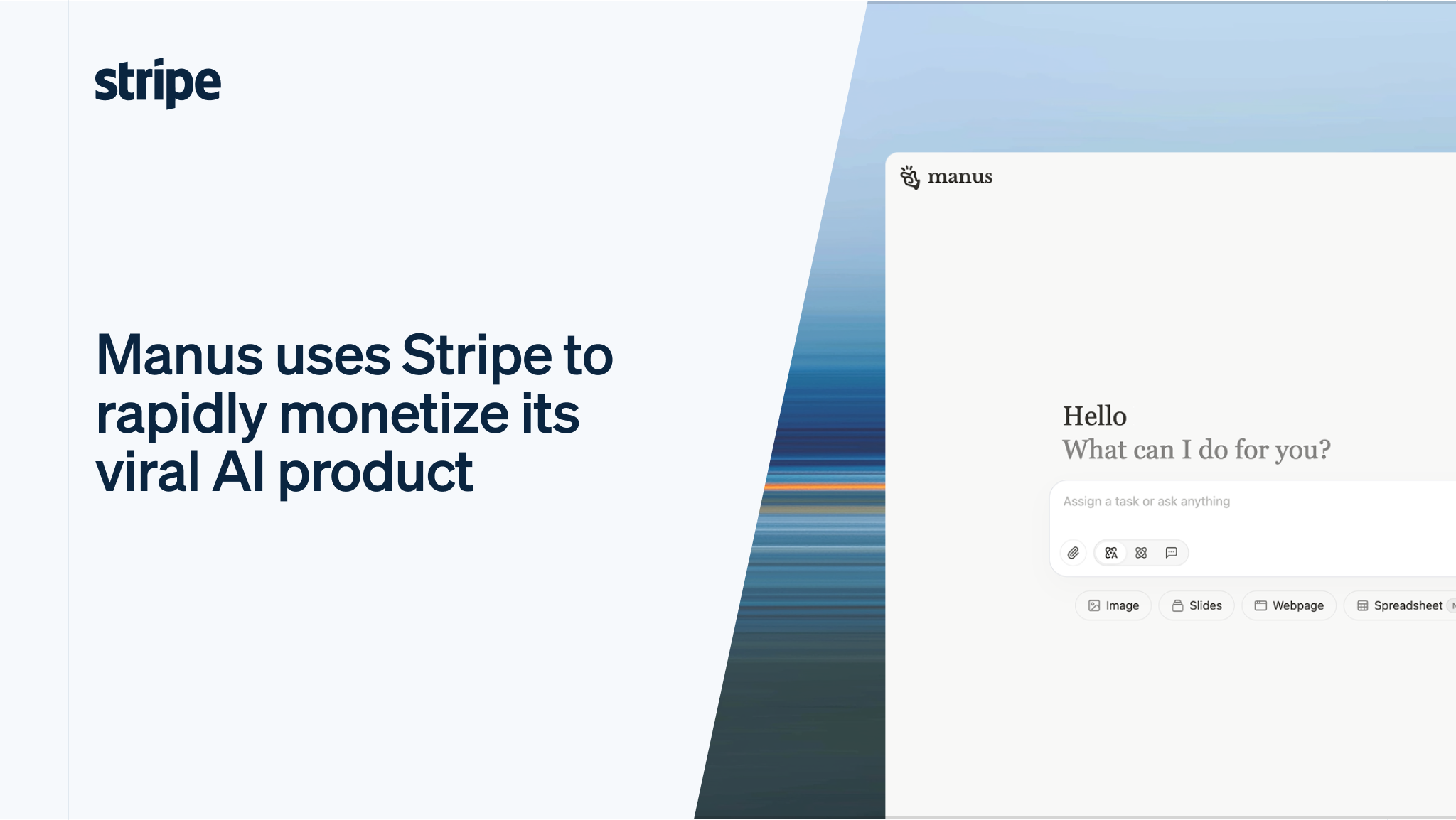 Manus uses Stripe to rapidly monetize its viral AI product