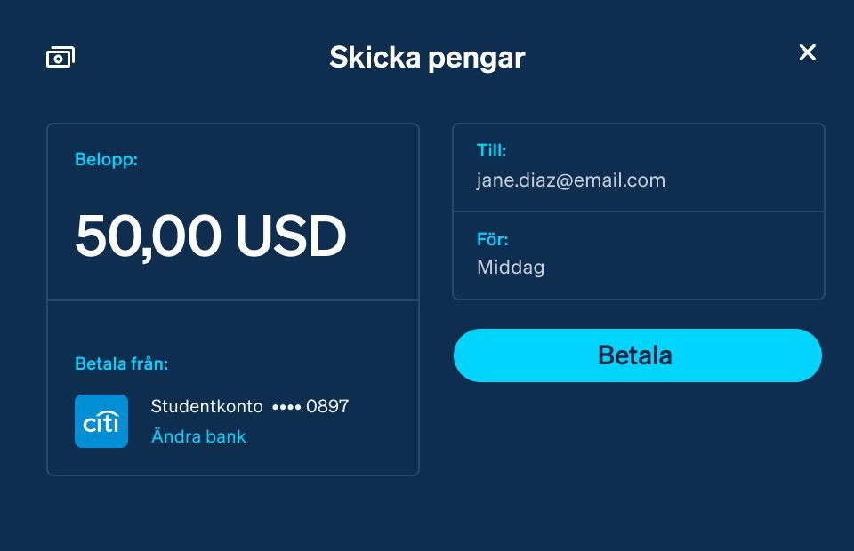 Financial connections sendmoney.latin-swe