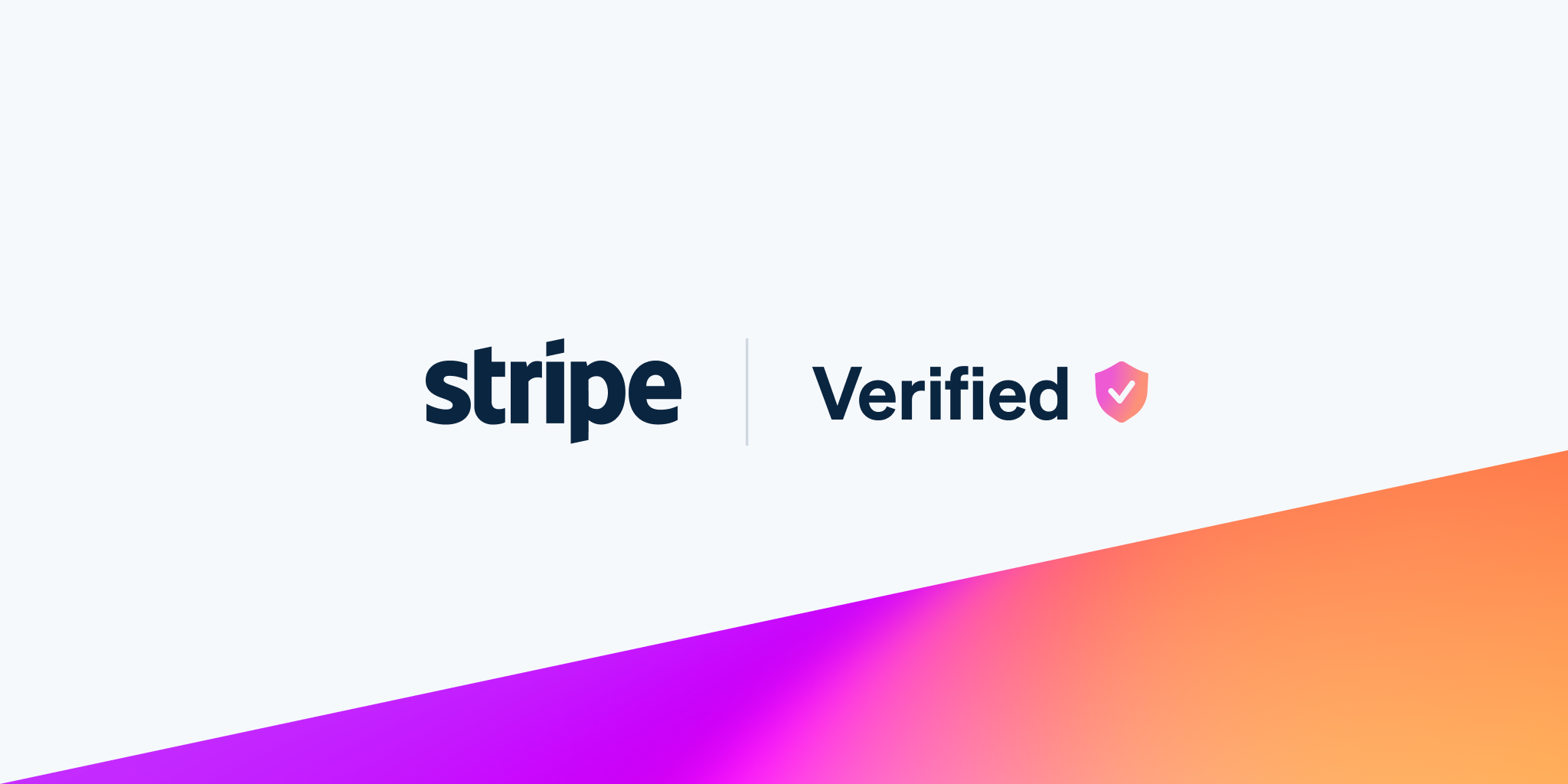 Stripe Verified certification badge