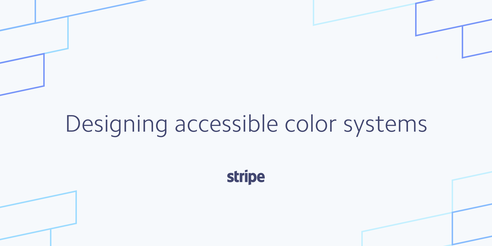Designing accessible color systems (2019)