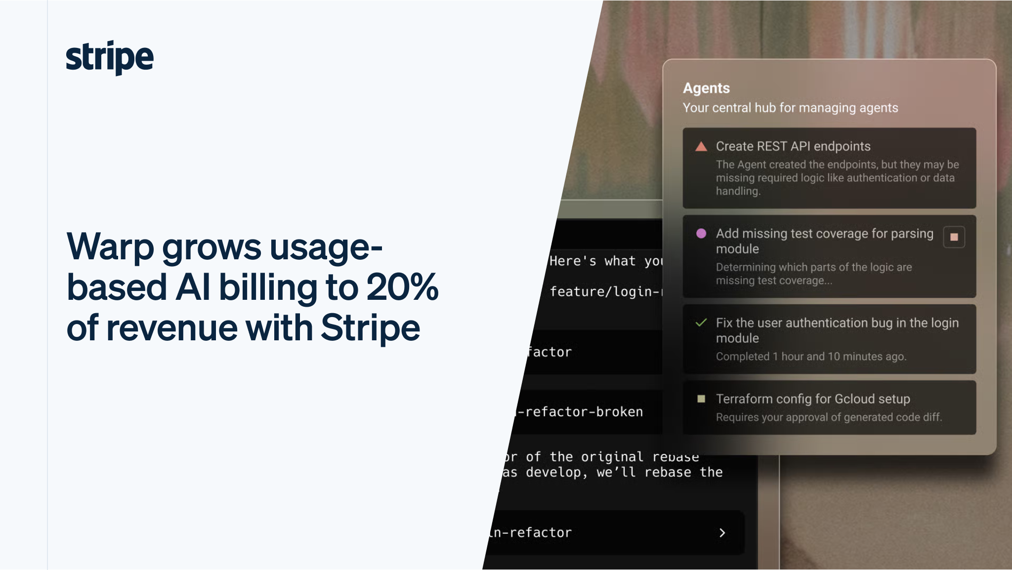 Warp Grows Usage-Based AI Billing to 20% of Revenue | Stripe