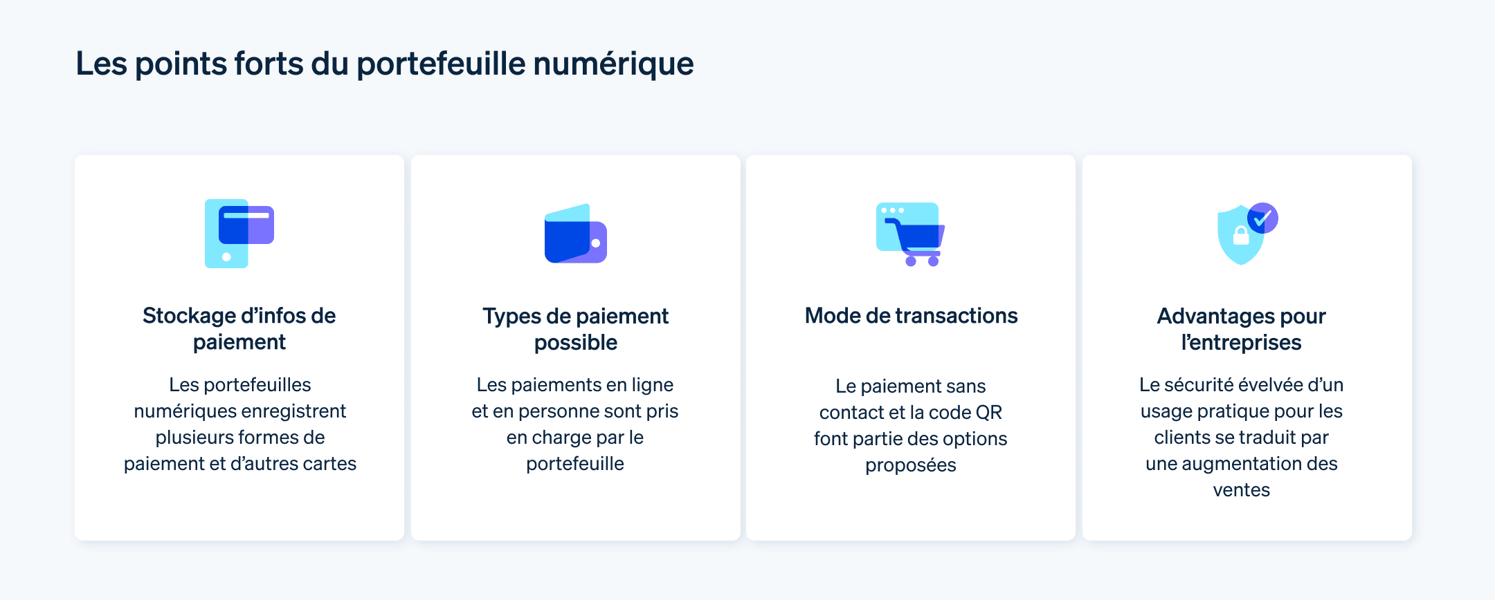 Les points forts du portefeuille numérique en France - Les entreprises en France peuvent proposer le paiement par portefeuille numérique grâce à ses avantages multiples.