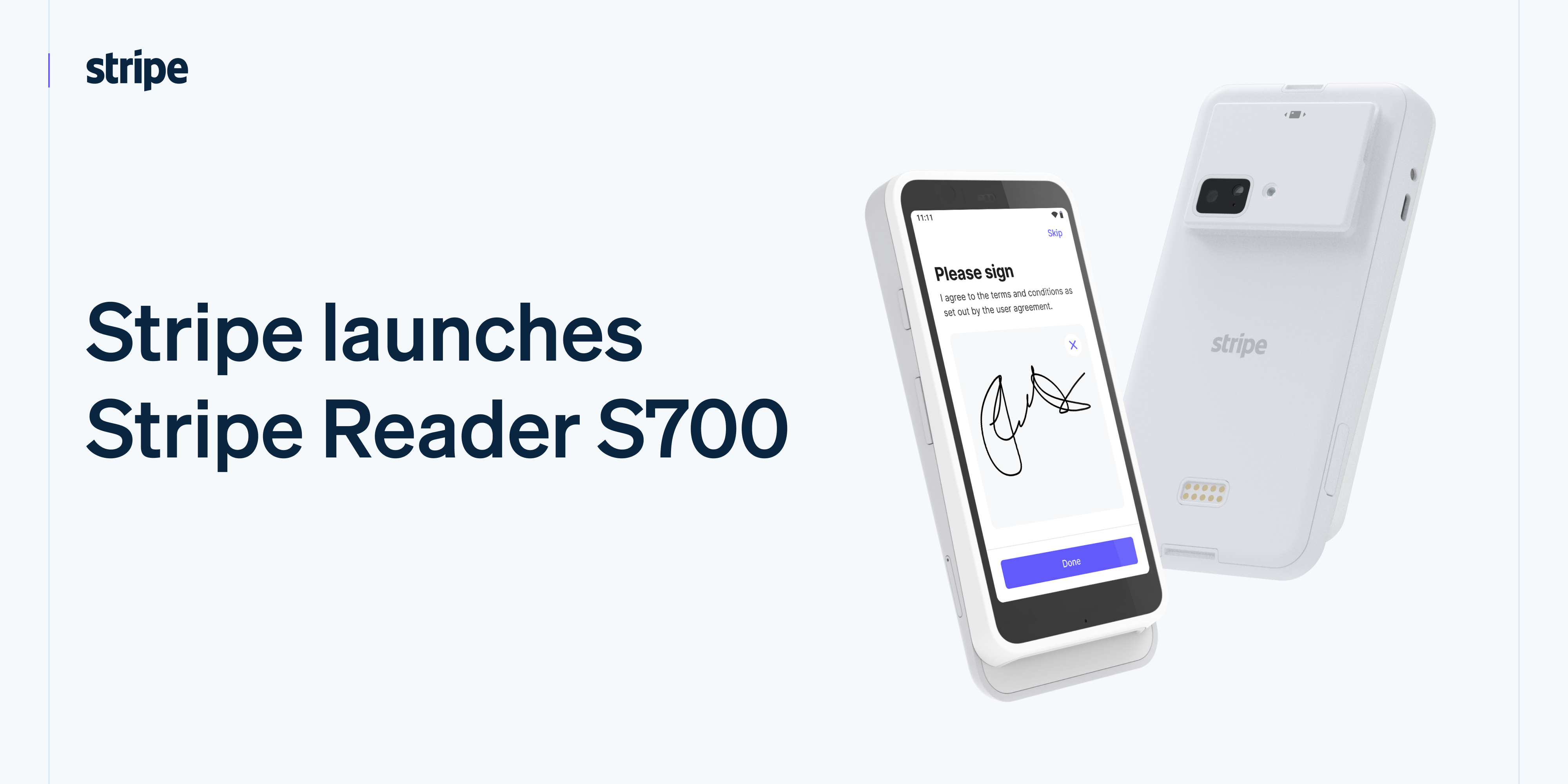 Stripe launches Stripe Reader S700 a customizable smart reader