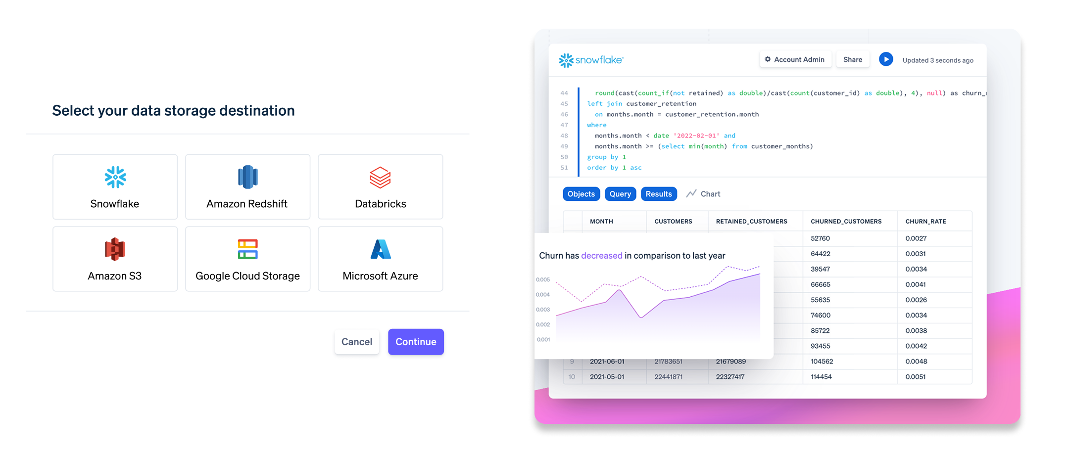 data storage destination