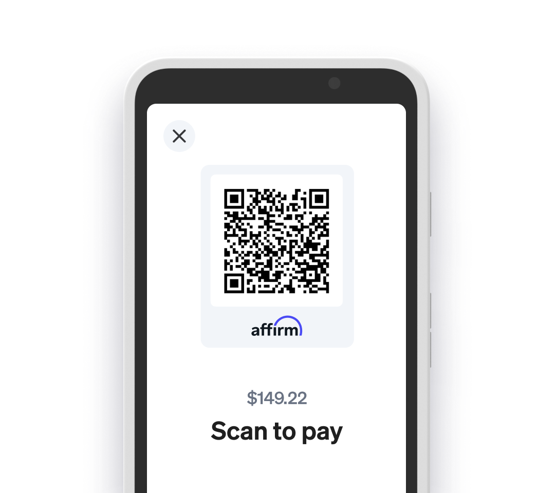 Affirm scan-to-pay